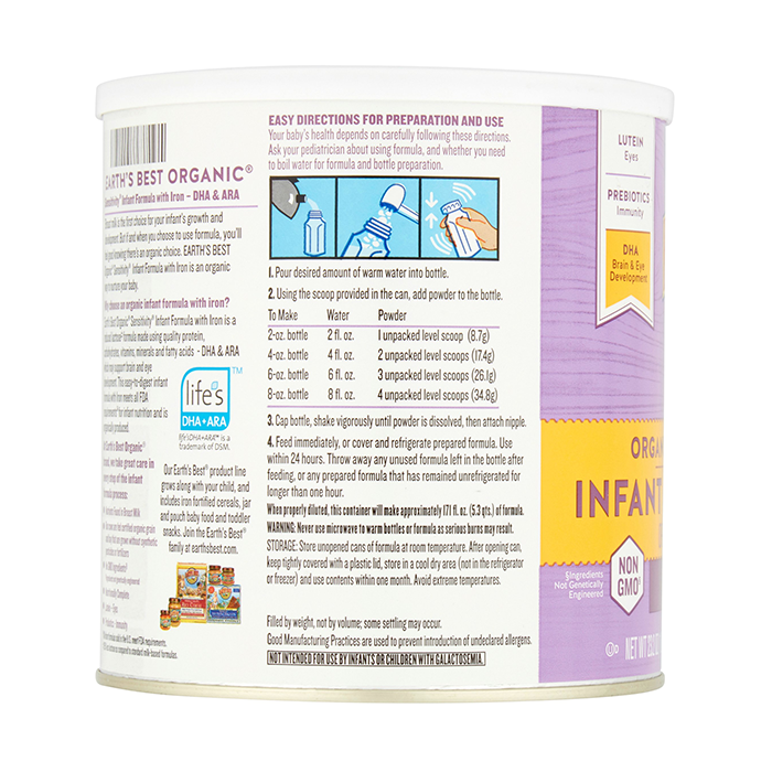 Nop Emporium Supermarket Theme. Earth's Best Infant Formula